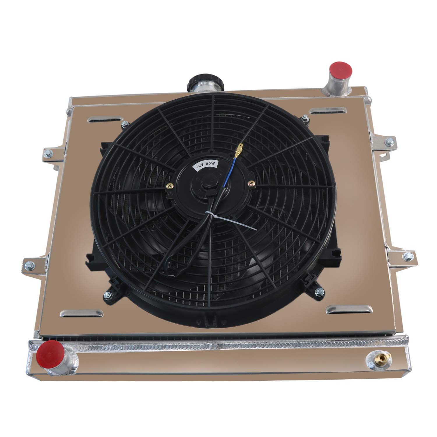 Amazon.com: ALLOYWORKS 3 Row All Aluminum Radiator Shroud Fan